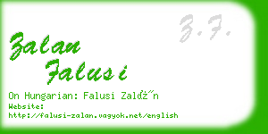 zalan falusi business card